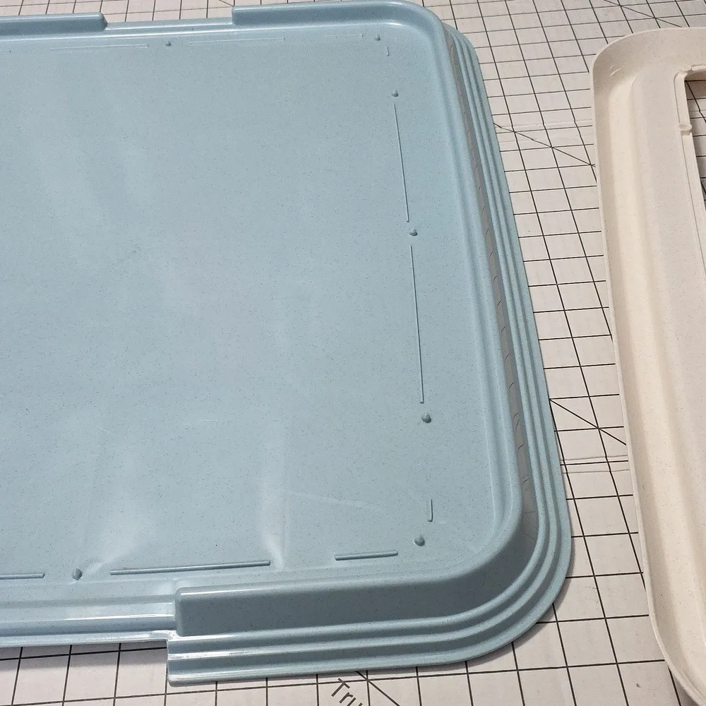Light Blue and White‎ Tray, Neat'n Dry Floor Protection Tray, Gently Preloved